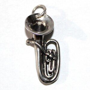 Sterling Silver Tuba Charm
